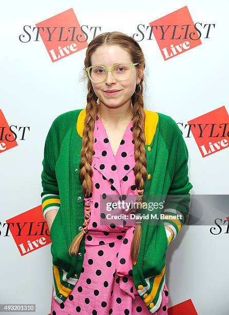 Jessie Cave attends day four of Stylist Magazine's first ever 'Stylist Live' event at the Business Design Centre on October 18, 2015 in London,...