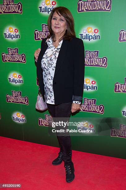 Soledad Mallol attends the 'Hotel Transilvania 2' premiere at the Capitol cinema on October 17, 2015 in Madrid, Spain.