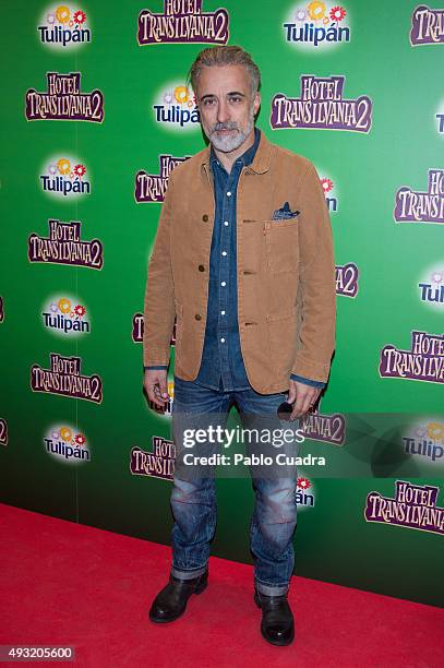 Chef Sergi Arola attends the 'Hotel Transilvania 2' premiere at the Capitol cinema on October 17, 2015 in Madrid, Spain.