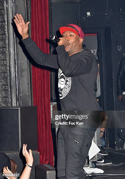 Mokobe attends the 'Abbe Road 2' Auction Concert Against Bad Housing To Benefit Abbe Pierre Foundation at La Cigale on October 17, 2015 in Paris,...