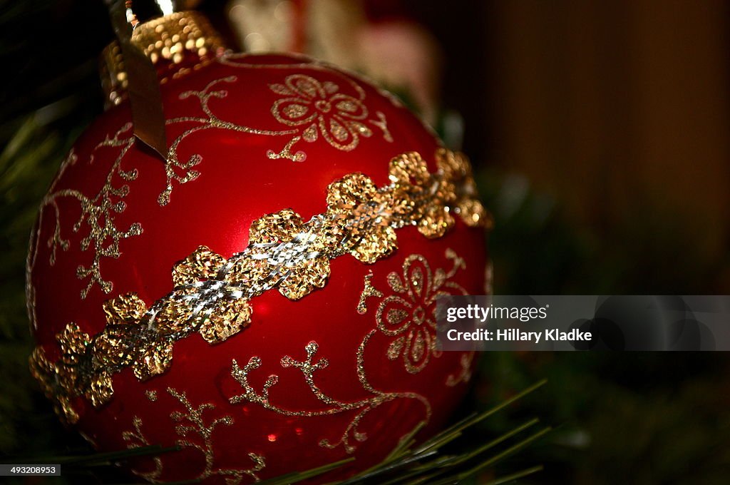 Red Christmas ornament