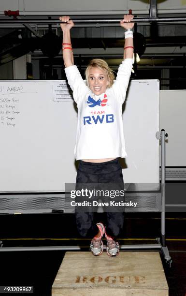 Elisabeth Hasselbeck attends the Band-Aid Brand & Team Red, White And Blue Host CrossFit Event For Veteran Heroes on May 22, 2014 in New York City.