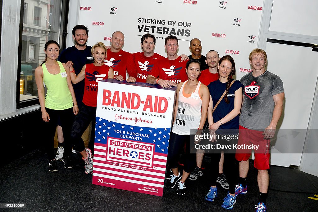 Band-Aid Brand & Team Red, White And Blue Host CrossFit Event For Veteran Heroes With Tim & Elisabeth Hasselbeck