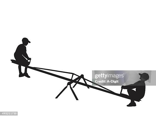 see saw - seesaw stock illustrations