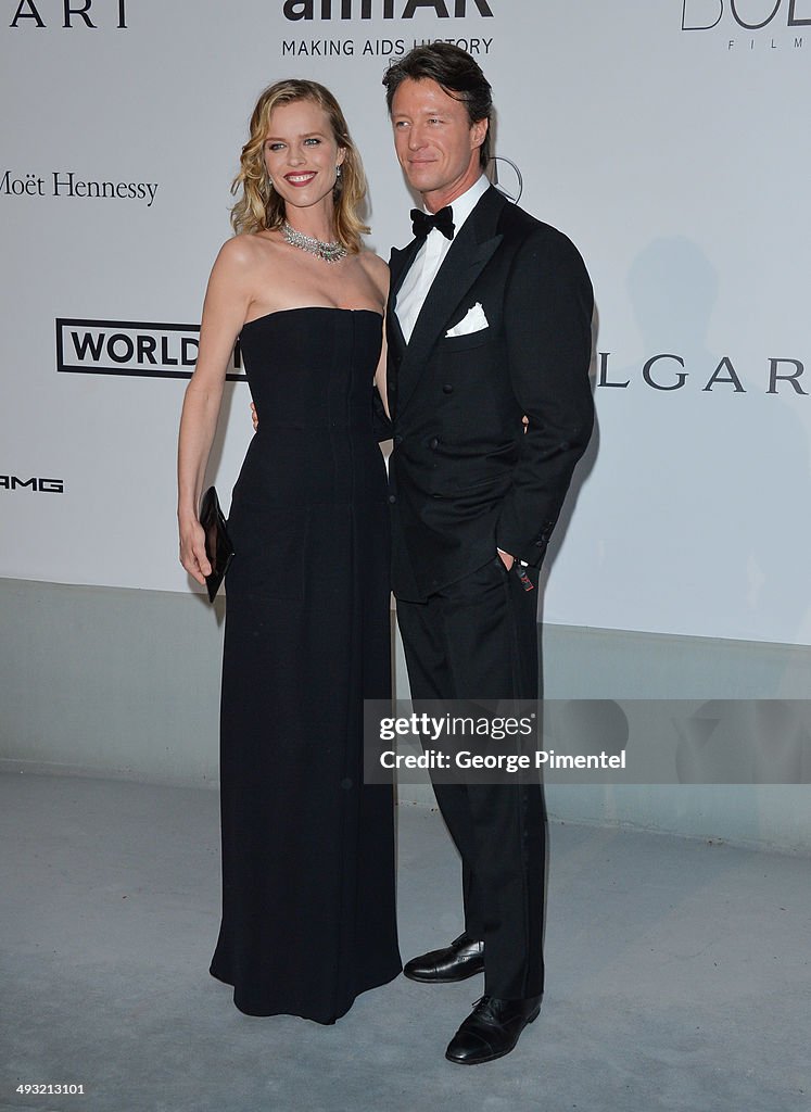 Eva Herzigova and Gregorio Marsiaj attends amfAR's 21st Cinema... News