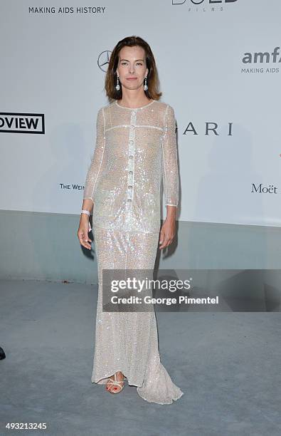 Carole Bouquet attends amfAR's 21st Cinema Against AIDS Gala, Presented By WORLDVIEW, BOLD FILMS, And BVLGARI at the 67th Annual Cannes Film Festival...