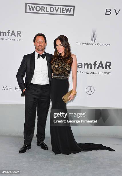 Jay Rutland and Tamara Ecclestone attend amfAR's 21st Cinema Against AIDS Gala, Presented By WORLDVIEW, BOLD FILMS, And BVLGARI at the 67th Annual...