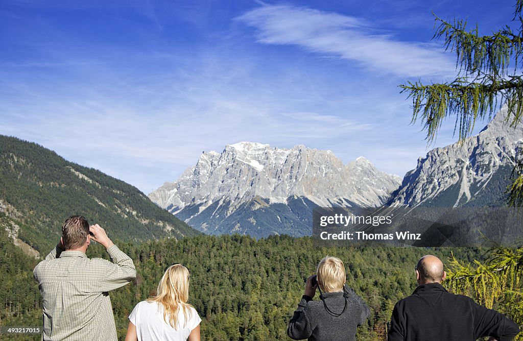 View towards "Zugspitze" Mountain