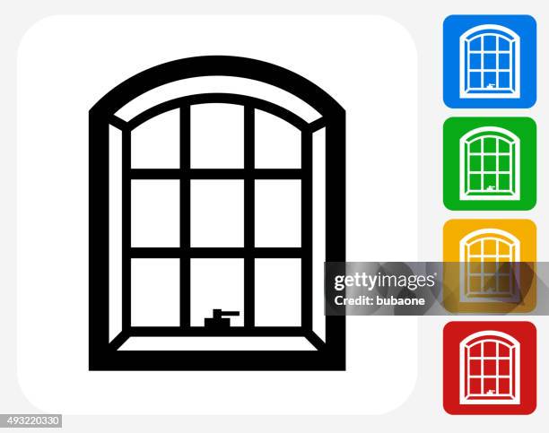 windows icon flat graphic design - bay horse stock illustrations