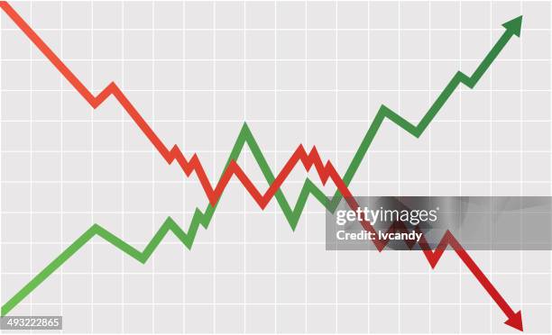 stock index - curve chart stock illustrations