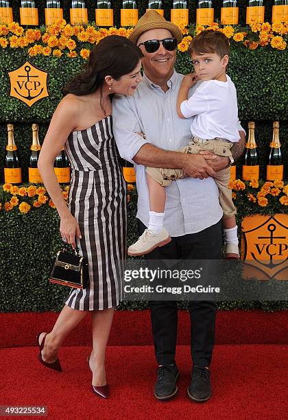 Actress Selma Blair, Jason Bleick and son Arthur Saint Bleick arrive at the Sixth-Annual Veuve Clicquot Polo Classic, Los Angeles at Will Rogers...