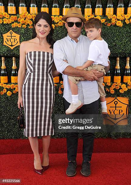 Actress Selma Blair, Jason Bleick and son Arthur Saint Bleick arrive at the Sixth-Annual Veuve Clicquot Polo Classic, Los Angeles at Will Rogers...