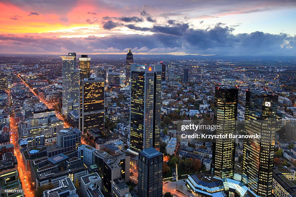 Frankfurt am Main sunset