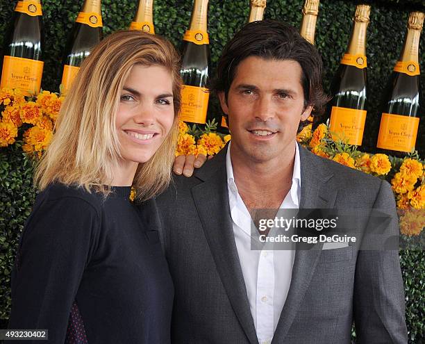 Polo player Nacho Figueras and wife Delfina Blaquier arrive at the Sixth-Annual Veuve Clicquot Polo Classic, Los Angeles at Will Rogers State...
