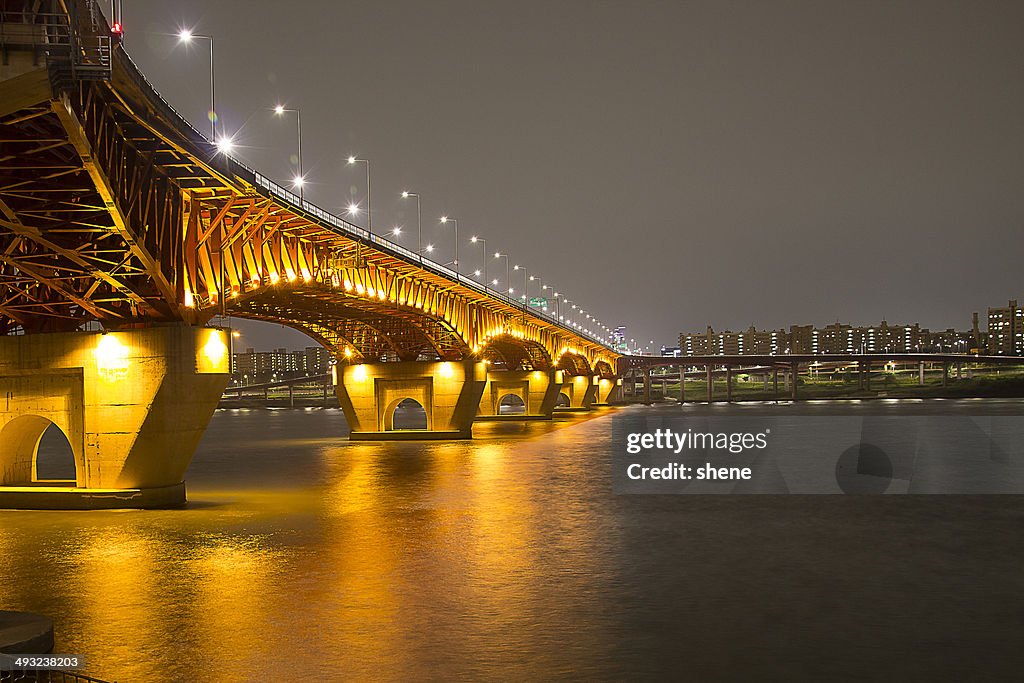 Seongsu Bridge at Seoul, South Korea