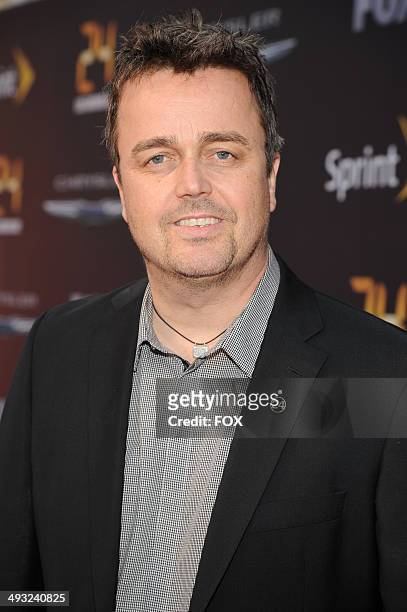 Composer Sean Callery arrives on the red carpet for theworld premiere, sponsored by Sprintand the Chrysler brand, on Friday, May 2, 2014 aboardthethe...