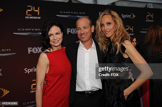 Cast members Mary Lynn Rajskub and Kim Raver and Executive Producer Howard Gordon arrive on the red carpet for theworld premiere, sponsored by...