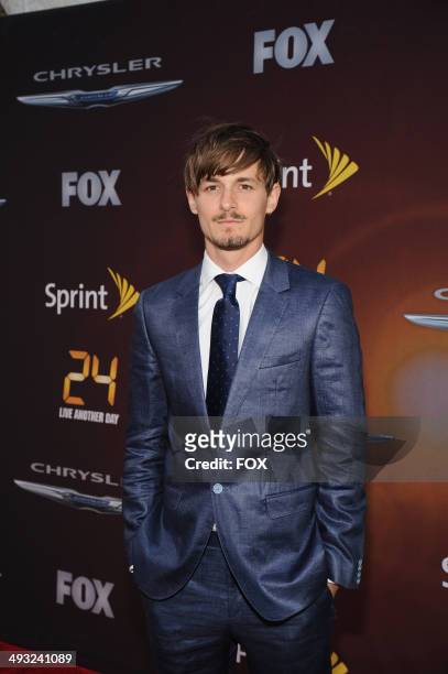 Cast member Giles Matthey arrives on the red carpet for theworld premiere, sponsored by Sprintand the Chrysler brand, on Friday, May 2, 2014...