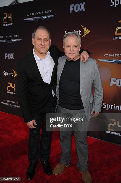 Executive Producers Evan Katz and Manny Coto arrive on the red carpet for theworld premiere, sponsored by Sprintand the Chrysler brand, on Friday,...