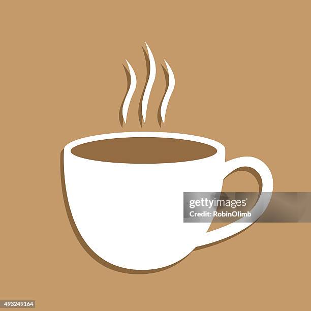coffee icon - steaming mug stock illustrations