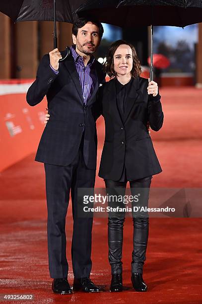 Peter Sollett and Ellen Page attend the red carpet for 'Freeheld' during the 10th Rome Film Fest on October 18, 2015 in Rome, Italy.