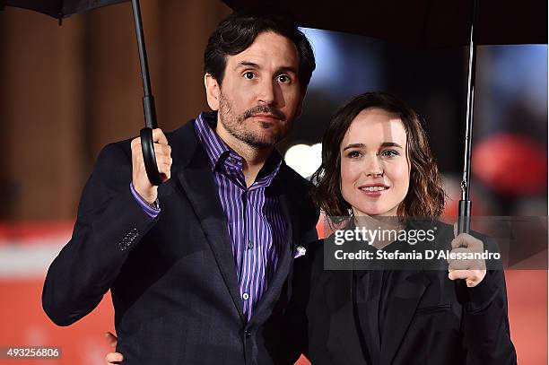 Peter Sollett and Ellen Page attend the red carpet for 'Freeheld' during the 10th Rome Film Fest on October 18, 2015 in Rome, Italy.