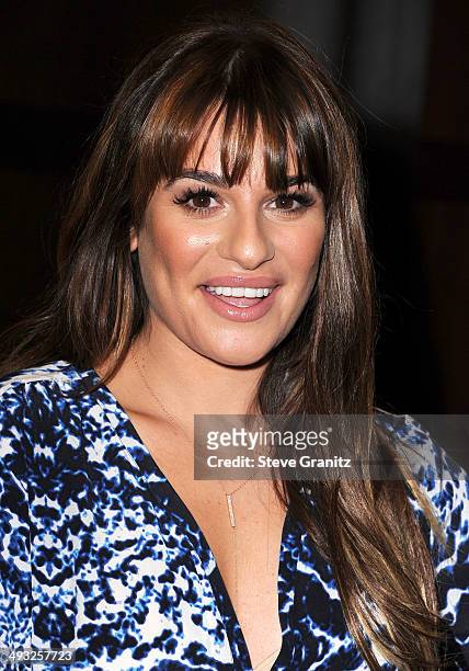 Lea Michele Signs Copies Of Her New Book "Brunette Ambition" at Barnes & Noble bookstore at The Grove on May 22, 2014 in Los Angeles, California.