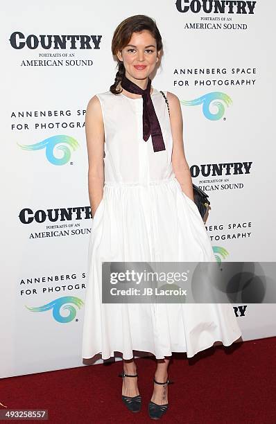 Nora Zehetner attends the Annenberg Space for Photography Opening Celebration for 'Country, Portraits of an American Sound' at the Annenberg Space...