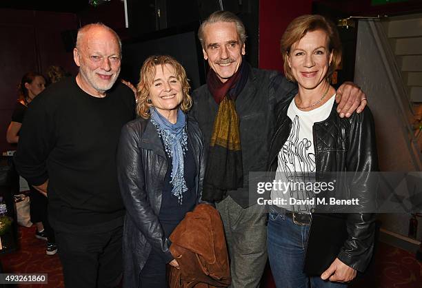 David Gilmour, Sinead Cusack, Jeremy Irons and Juliet Stevenson attend "I'm With The Banned" presented by the Belarus Free Theatre in celebration of...