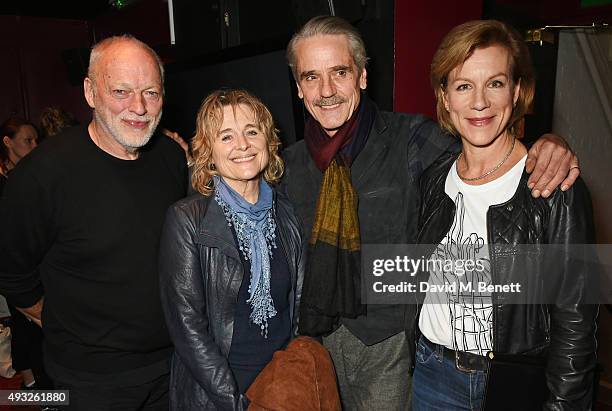 David Gilmour, Sinead Cusack, Jeremy Irons and Juliet Stevenson attend "I'm With The Banned" presented by the Belarus Free Theatre in celebration of...