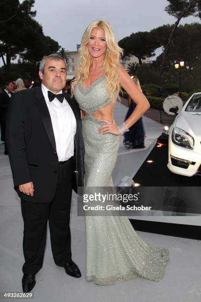 Victoria Silvstedt and her boyfriend Maurice Dabbah attend amfAR's 21st Cinema Against AIDS Gala Presented By WORLDVIEW, BOLD FILMS and BVLGARI at...