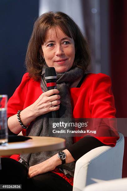 Charlotte Link attends the BRIGITTE LIVE at Frankfurt Book Fair 2015 on October 18, 2015 in Frankfurt am Main, Germany.