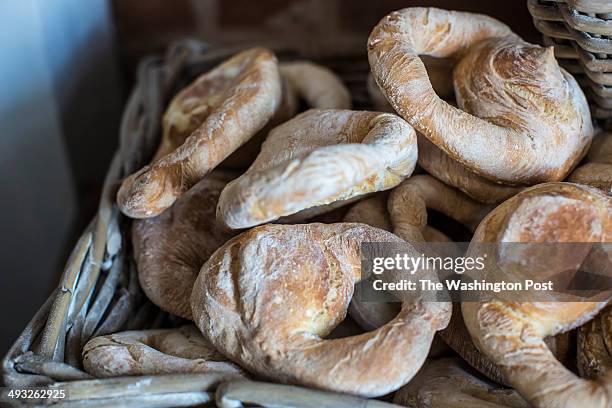 Kalach, a formerly-popular style of bread, which was baked at the Kalach Museum on April 29, 2014 in Kolomna, Russia. The museum is one of three...