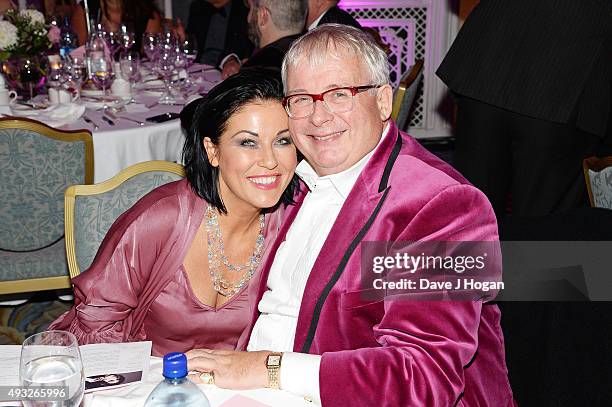 Jessie Wallace and Christopher Biggins attend the Amy Winehouse Foundation Gala at The Savoy Hotel on October 15, 2015 in London, England.