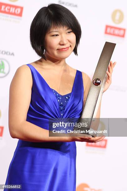 Tinawa Yang attends the ECHO Klassik 2015 at Konzerthaus on October 18, 2015 in Berlin, Germany.