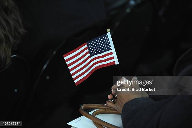 General view of atmosphere during the Naturalization Ceremony at Festival PEOPLE En Espanol 2015 presented by Verizon at Jacob Javitz Center on...