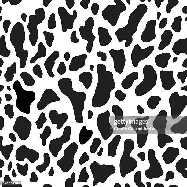 nahtlose muster mit abstrakten stellen - kuhflecken stock-grafiken, -clipart, -cartoons und -symbole