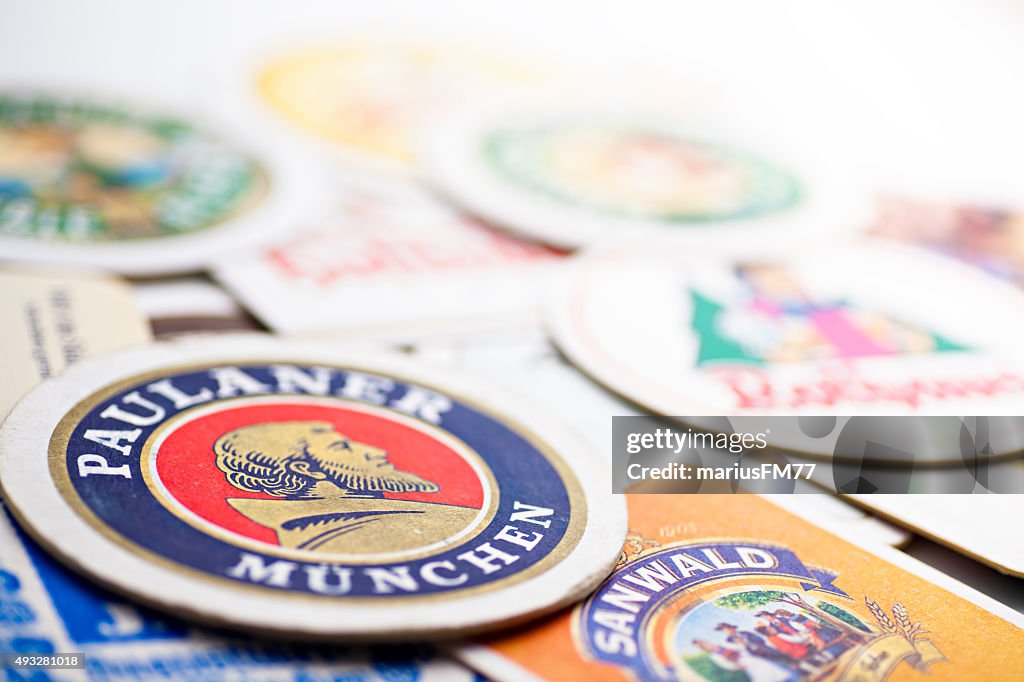 Cerveza diferentes coasters