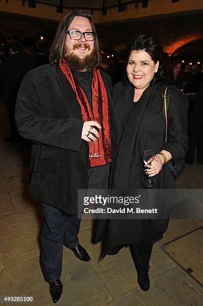 Iain Forsyth and Jane Pollard attend the BFI London Film Festival Closing Night gala party at Tobacco Dock on October 18, 2015 in London, England.