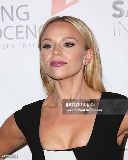 Writer Julie Solomon attends the 4th Annual Saving Innocence Gala at SLS Hotel on October 17, 2015 in Beverly Hills, California.