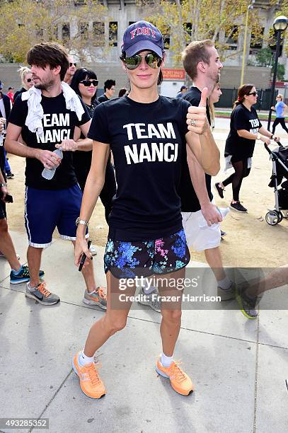 Actress Angie Harmon attends the Nanci Ryder's "Team Nanci" At The 13th Annual LA County Walk To Defeat ALS at Exposition Park on October 18, 2015 in...