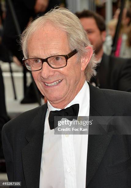 Director Ken Loach attends the 'Jimmy's Hall' premiere during the 67th Annual Cannes Film Festival on May 22, 2014 i n Cannes, France.