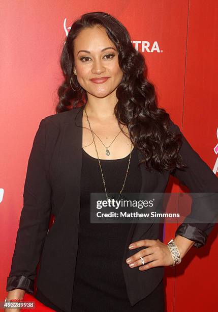 Actress Samantha Esteban attends the 8th annual Action Icon Awards at Sheraton Universal on October 18, 2015 in Universal City, California.