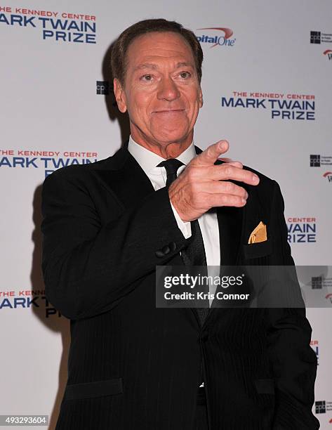 Actor and comedian Joe Piscopo poses on the red carpet during the 18th Annual Mark Twain Prize For Humor honoring Eddie Murphy at The John F. Kennedy...