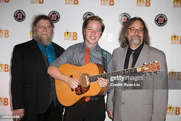 Kevin Gills, Billy Strings, and Don Julin attend the 4th Annual Mario Batali Foundation Dinner honoring Gretchen Witt at Del Posto Ristorante on...