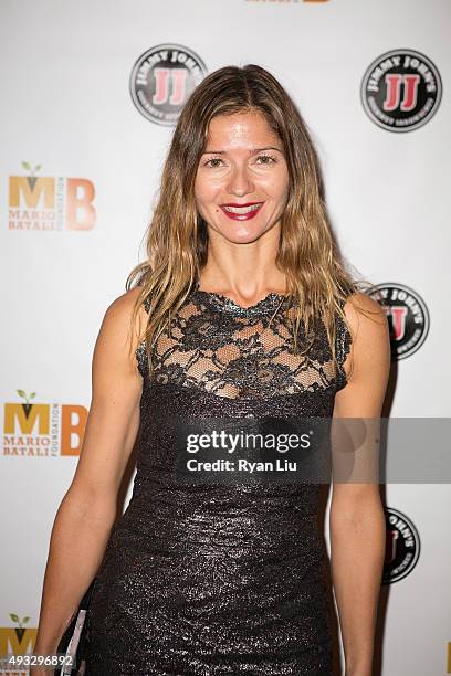 Jill Hennessy attends the 4th Annual Mario Batali Foundation Dinner honoring Gretchen Witt at Del Posto Ristorante on October 18, 2015 in New York...