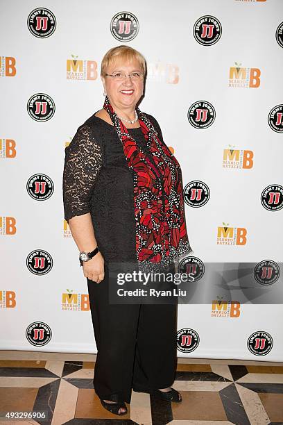 Lidia Bastianich attends the 4th Annual Mario Batali Foundation Dinner honoring Gretchen Witt at Del Posto Ristorante on October 18, 2015 in New York...