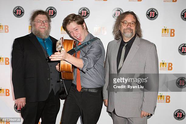 Kevin Gills, Billy Strings, and Don Julin attend the 4th Annual Mario Batali Foundation Dinner honoring Gretchen Witt at Del Posto Ristorante on...