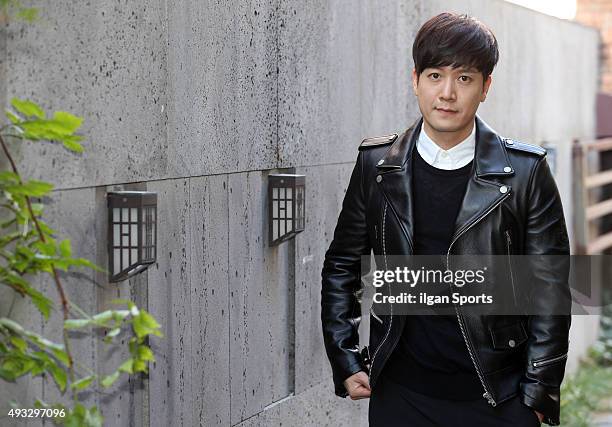 Jo Hyun-jae poses for photographs on October 6, 2015 in Seoul, South Korea.