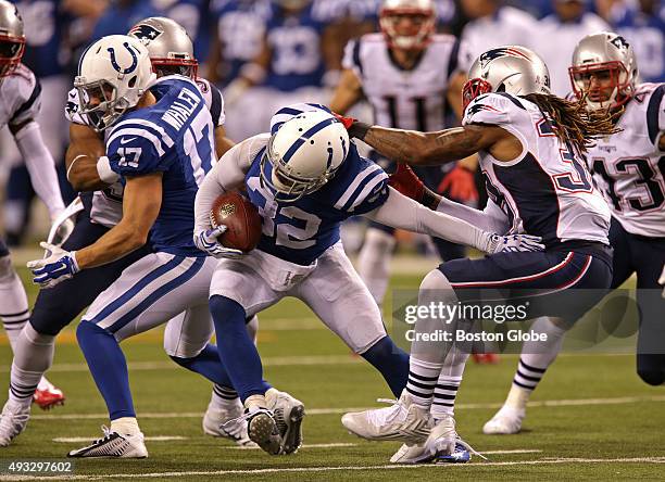 New England Patriots Brandon Bolden and the New England Patriots defense weren't fooled when the Indianapolis Colts lined up in a strange punt...